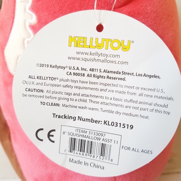 Squishmallows  Cici the Red Panda 8" Red Brown Belly 8", KellyToy with Round Tag - Picture 7 of 10